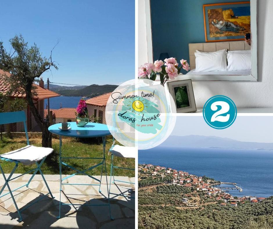 Dora'S House Comfortable Apartment With A Yard And View Pyrgadikia Exteriör bild